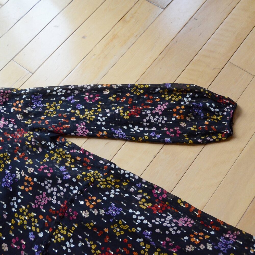 See by Chloé Multi-Coloured Floral Printed Dress Size 38 US S - Picture 4 of 15